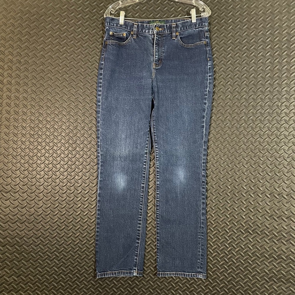LRL Lauren Jeans Co. Ralph‎ Lauren Classic Straight Blue Dark Wash Jeans Size 10